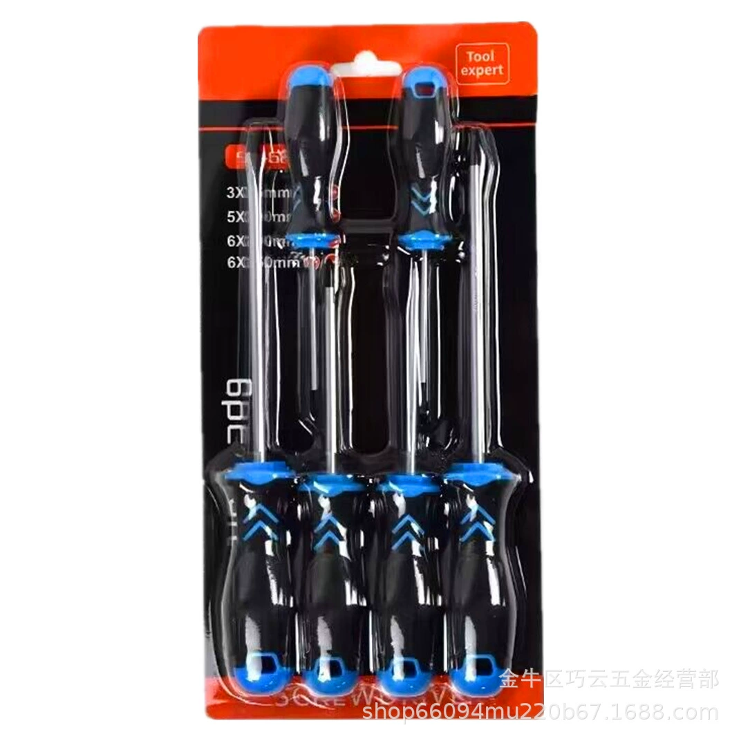 Пластиковые карты 6PC ручной крест слово отвертка набор нейтральный набор отвертки 3 дюйма 4 дюйма 6 дюймов