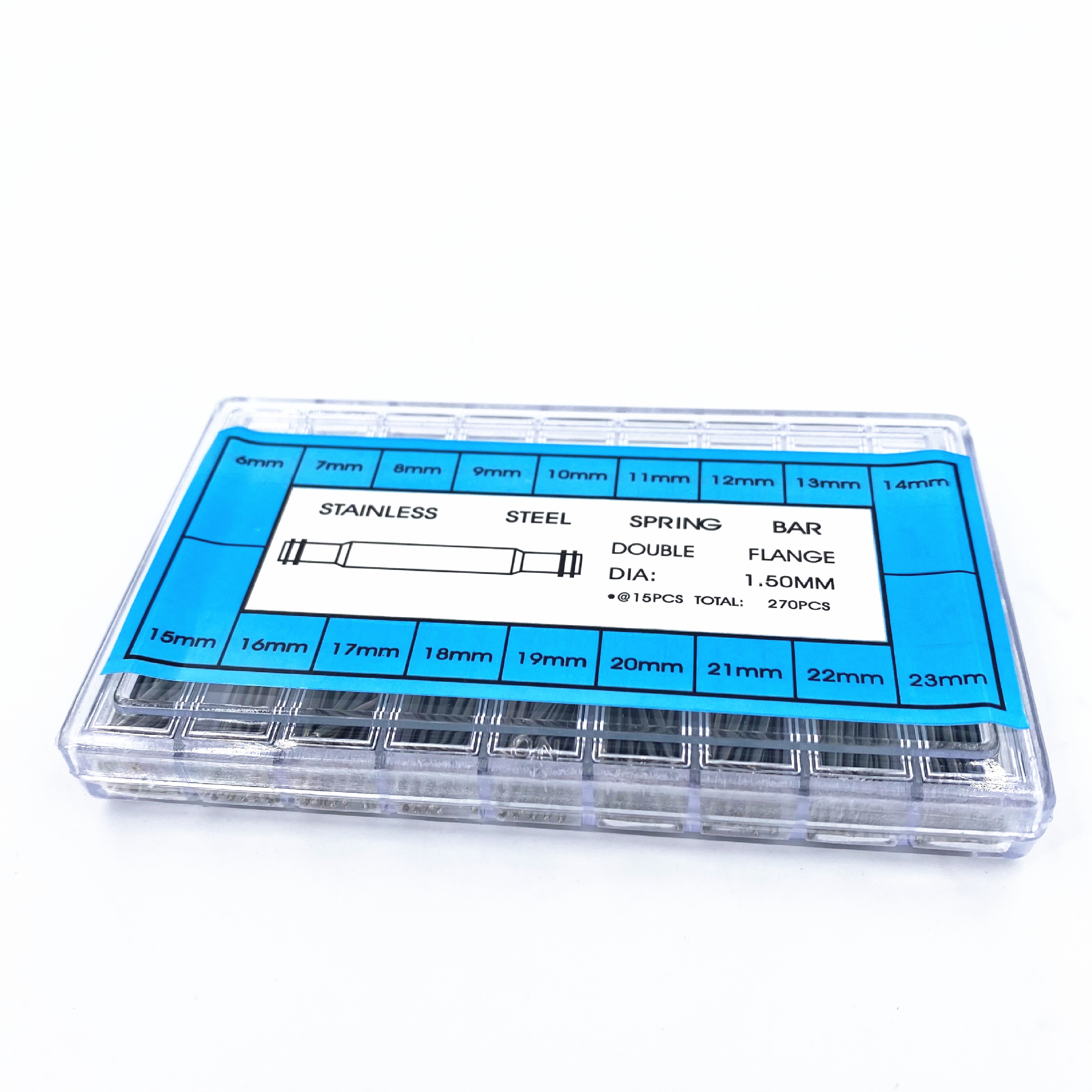 修表工具270支生耳盒装 弹簧针表耳杆1.5粗表耳连接轴表柱生耳杆