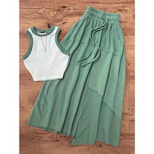 K 73616 Color Block Tank Top Set ײɫ�������� �羳ŷ��