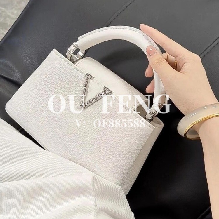 Donkey House Handbag Capucines Lady Bag Mini Bb Bag Liu Yifei Same Style Single Shoulder Chain Mother-Of-Pearl Bag for Women