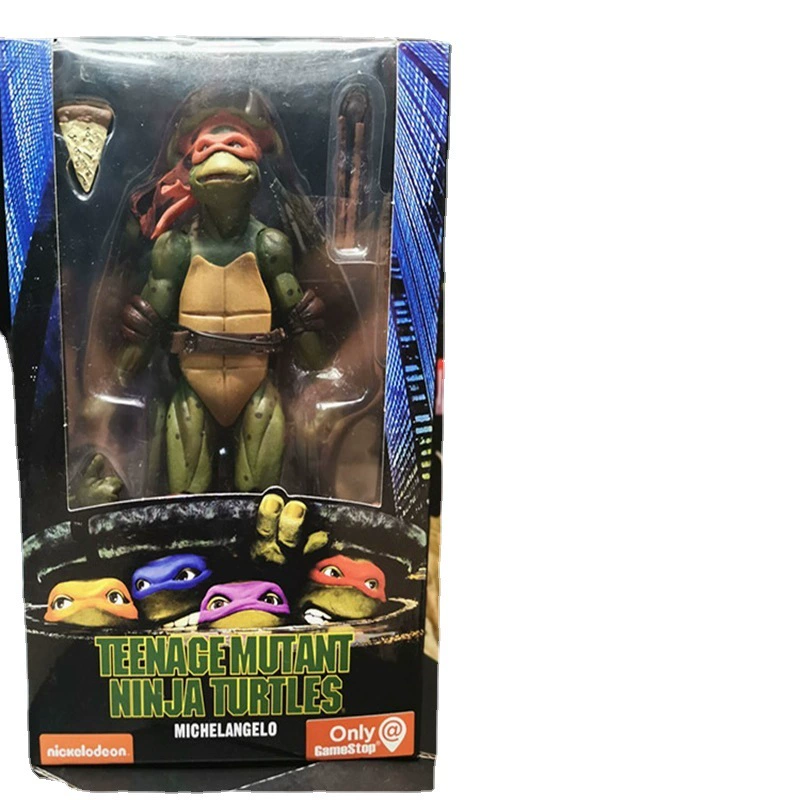 NECA Ниндзя черепашки 1990 года выпуска, лимитированная версия, кукла 7 дюймов, подвижная модель
