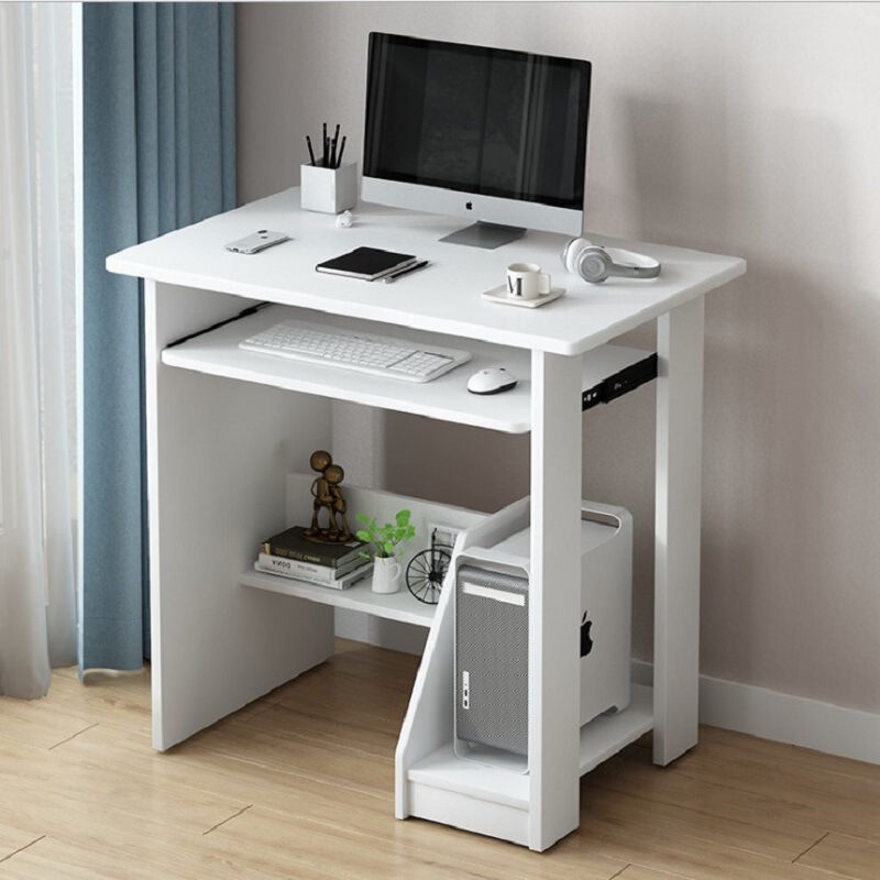Computer Desk Home Bedroom Desk with Keyboard Drawer Writing Desk Study Desk Dormitory Book Desk Computer Desk