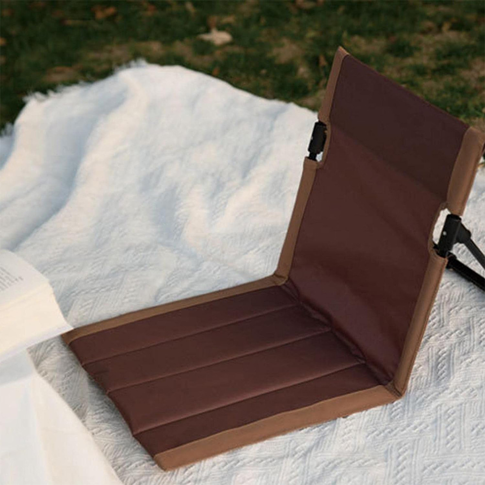 Folding outdoor seat cushion Lightweight portable seat with backrest…