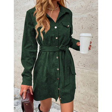 U 73372 Corduroy Shirt Dress ��о�޳�����ȹ�羳����ͨ��