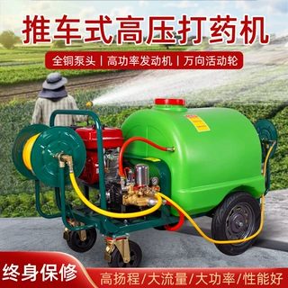 定制造雾打药机农用果树园林燃油带水箱消毒手推式高压打农药加湿