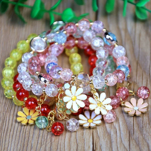 [Random color] Flower spar bracelet/strip