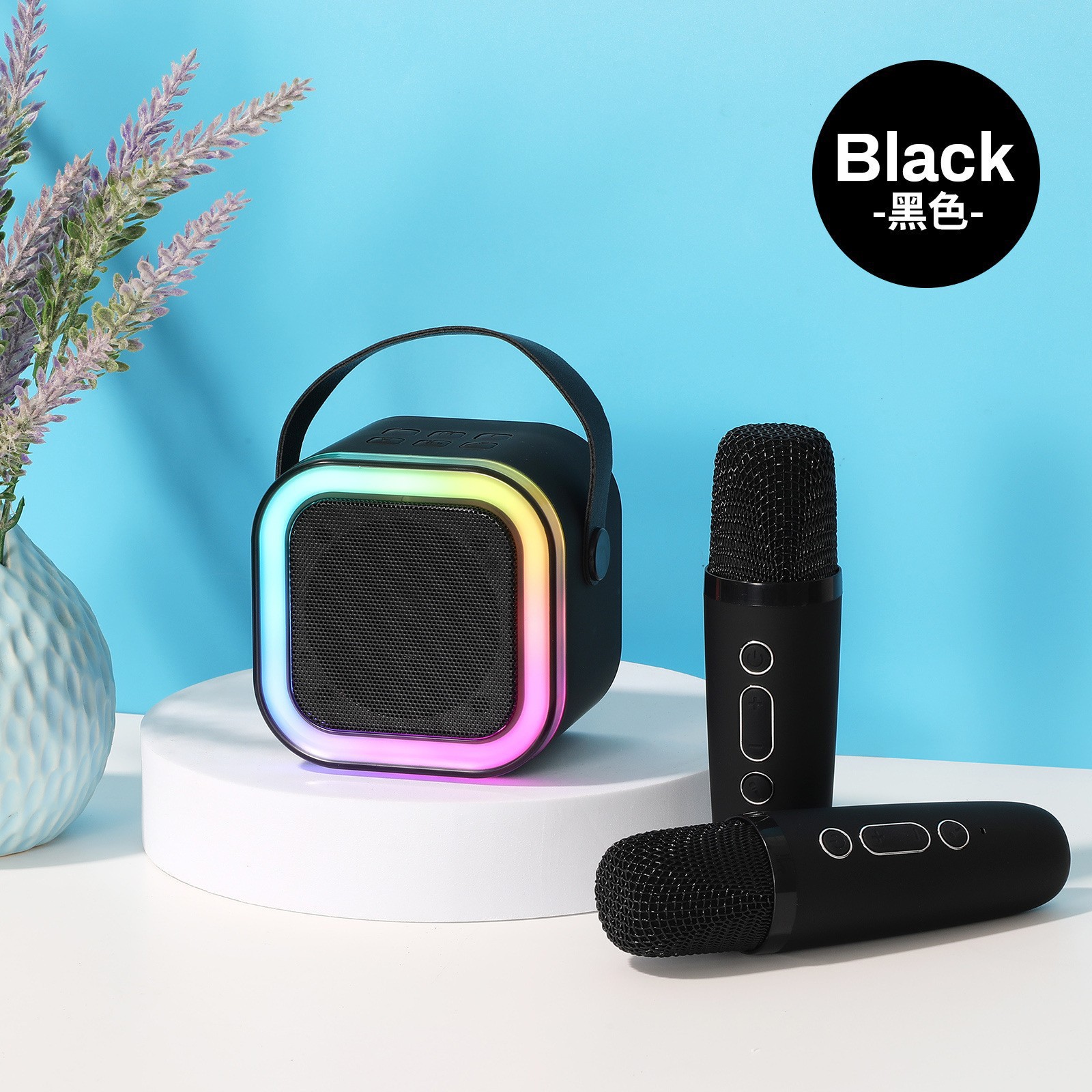 Micrófono K-canción altavoces Bluetooth con micrófono K12 conjunto de canto doméstico K-canción nacional sonido inalámbrico Bluetooth