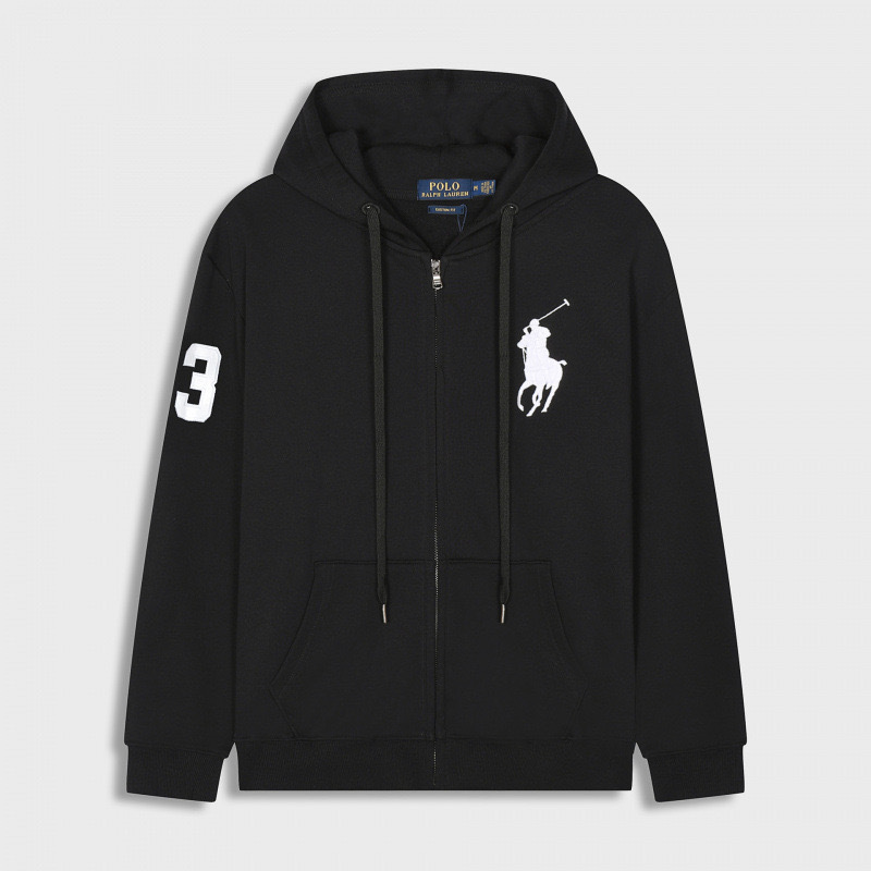 Zipper black and white horse