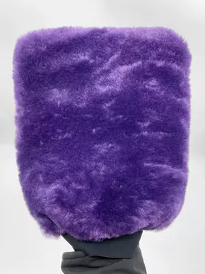 Wool Car Wash Gloves, Car cleaning tools - purple