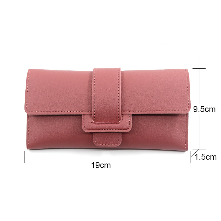 Women's Solid Color Pu Leather Flip Cover Wallets display picture 11