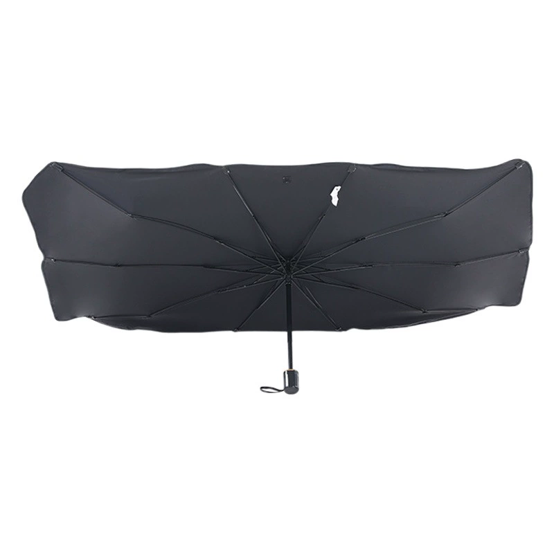 Автомобильный зонтик переднее лобовое стекло автомобиля титановый серебристый резиновый солнцезащитный Зонт УФ-Защита Складной автомобильный зонтик с высоким затенением