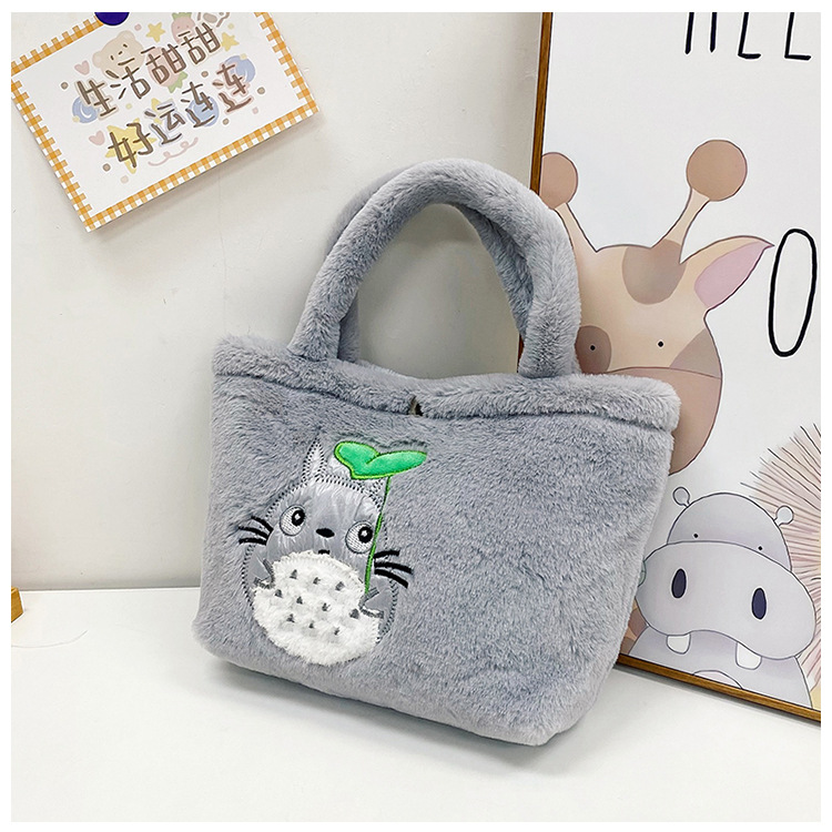2023 Fashionable and cute cartoon doll small shoulder bag, plush toy single-shoulder crossbody bag, student hand-held mobile phone bag undefined