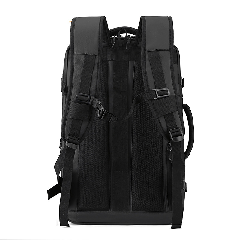 Bolso abierto transfronterizo mochila simple al aire libre transpirable reducción de carga doble hombro bolso de hombre de gran capacidad almacén de zapatos independiente USB