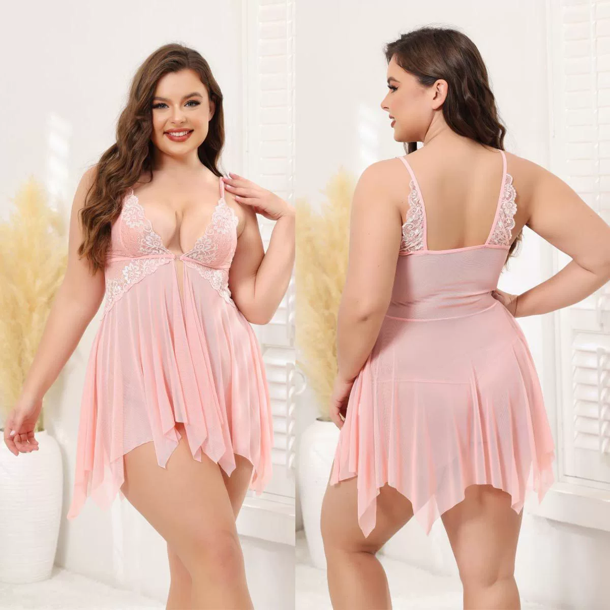 (跨境贸易), кружевное Slip Dress, сексуальный комплект, европейский стиль, плюс размер, с вышивкой