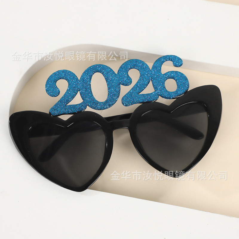 新年大晦日写真小道具 2026 面白いメガネ新年パーティーパーティー 2026 デジタルメガネ卸売|undefined