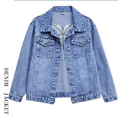 感牛仔外套女潮ins秋冬2025新款百搭牛仔服显瘦上衣夹克女装