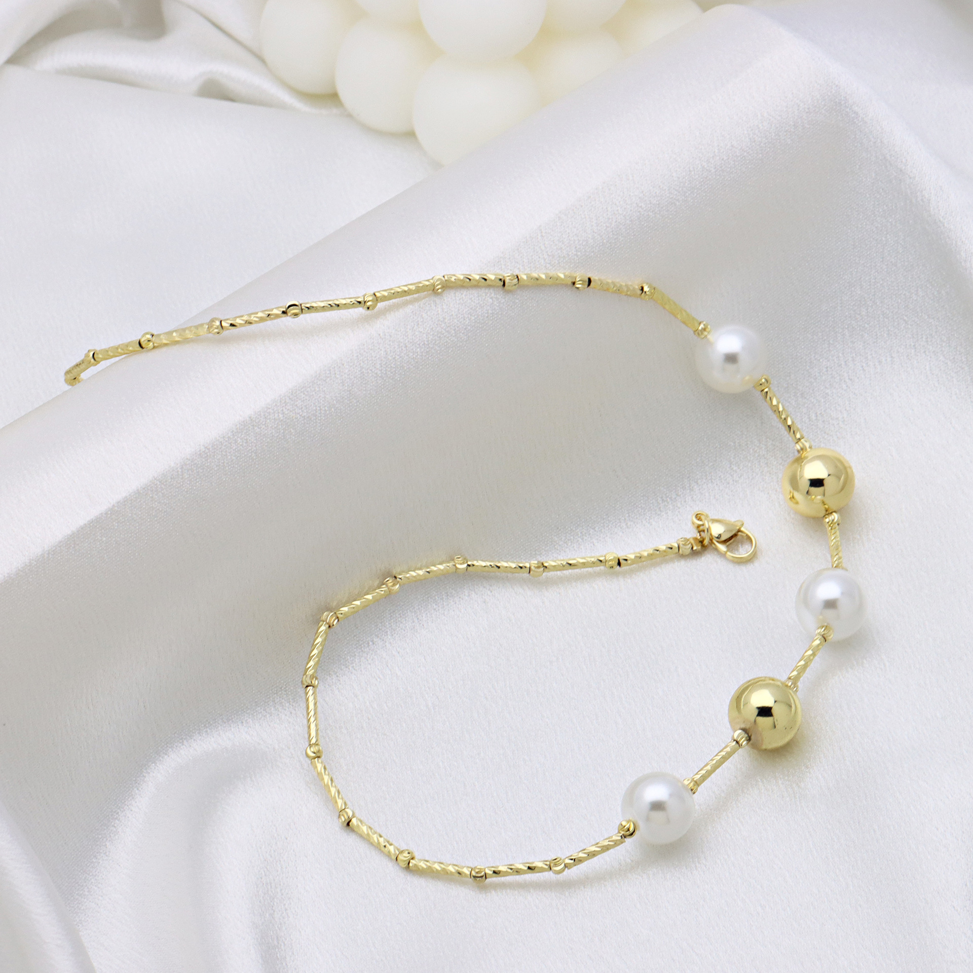 17g Weight Copper Pendant Material Necklace Classification Copper Chain Material 1 Piece Quantity Casual, Daily Occasion Copper Material Round, Heart Shape Pattern Women's Gender Beaded, Pearl, Plating Design IG Style Style Rose Gold, Gold, Silver Color Copper Beaded Pearl Plating Round Heart Shape Necklace 1