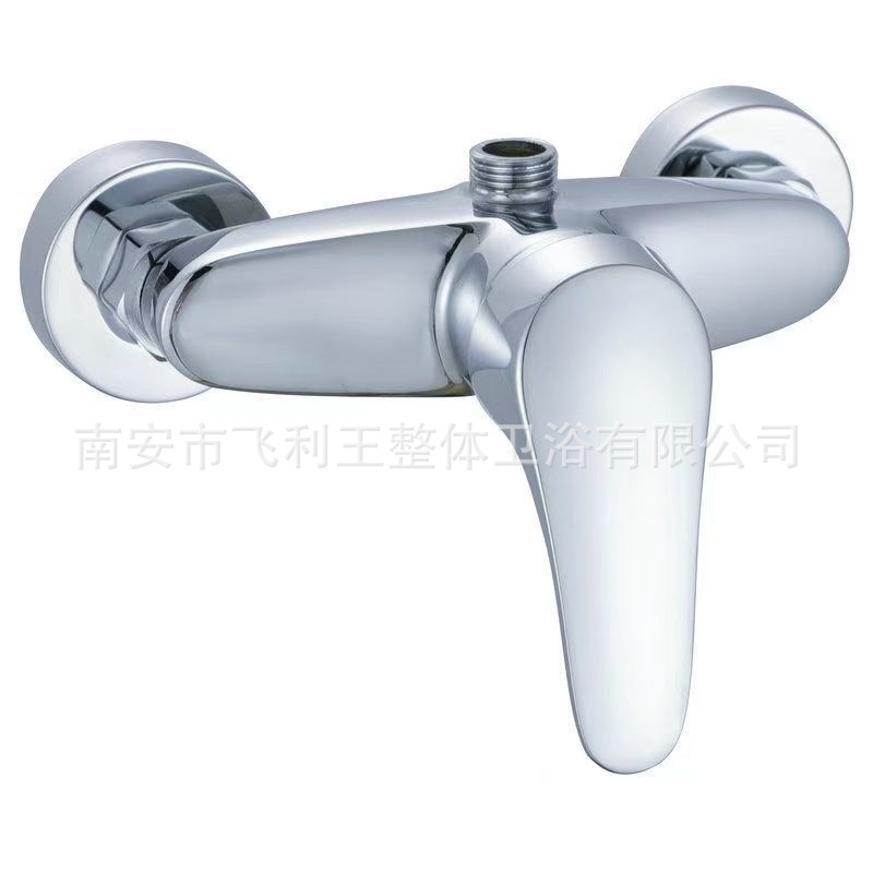 Zinc alloy shower head set, three-in-one wall-mounted concealed household cold and hot simple bathtub, mixing valve faucet details Picture