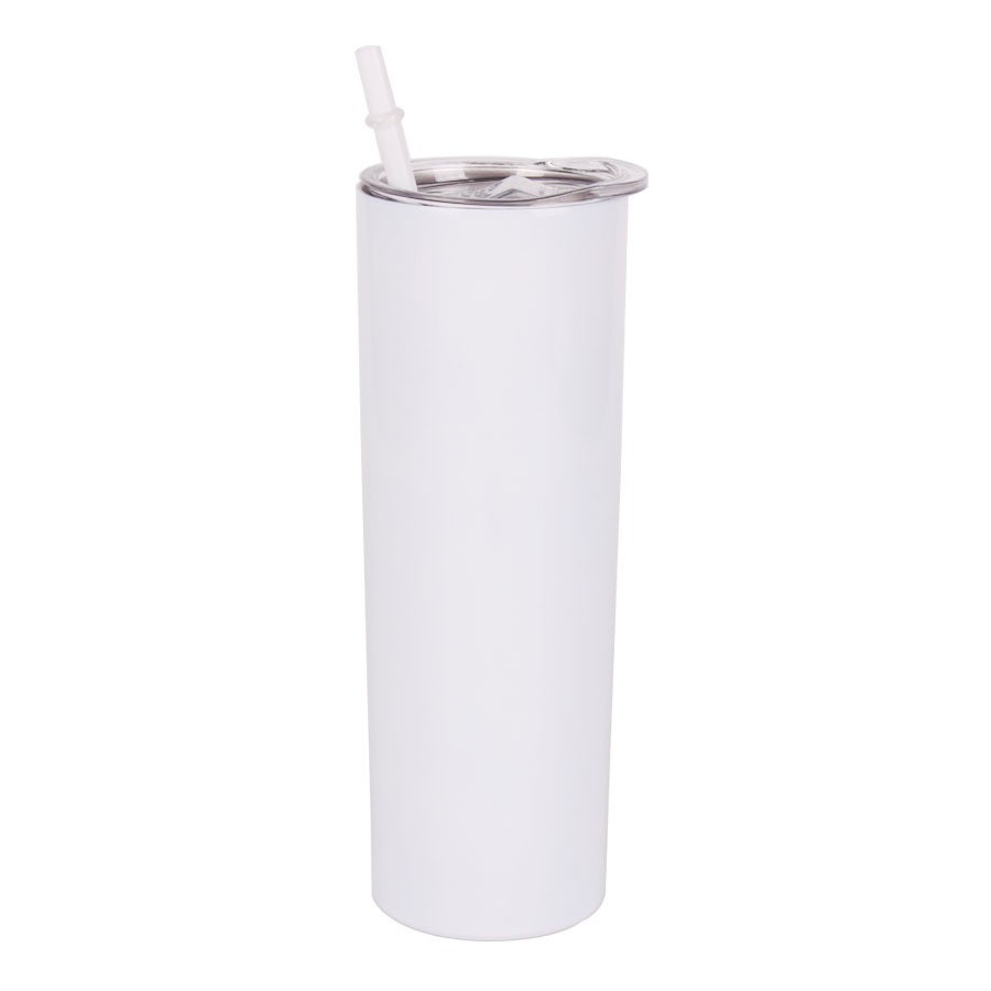 Comercio exterior creativo transfronterizo caliente sublimación recta flaca tumbler de acero inoxidable 304 taza de moda taza de agua 20OZ