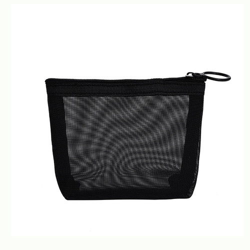 Simple Cross-border Makeup Brush Storage Bag Wholesale, Large Capacity Transparent Mesh Travel Toothbrush Bag, Portable Makeup Bag