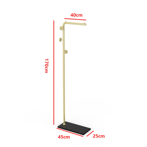 Clothes rack floor-standing bedroom simple metal coat rack modern light luxury household clothes rack rock plate clothes rack
