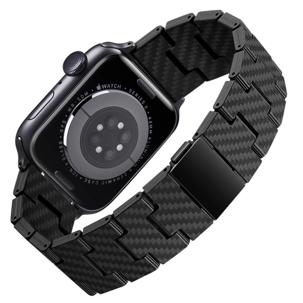 Nueva correa de reloj de fibra de carbono para Apple iwatch8/7/6/5/4/3/SE generación AppleWatch correa de reloj