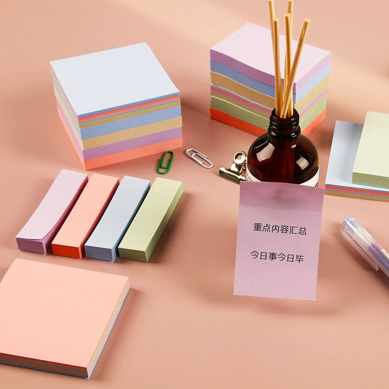 Morandi Color Post-It Notes Цветные заметки для студентов Офисные пастообразные ручные Отрывные заметки Post-It Notes Бумага для сообщений