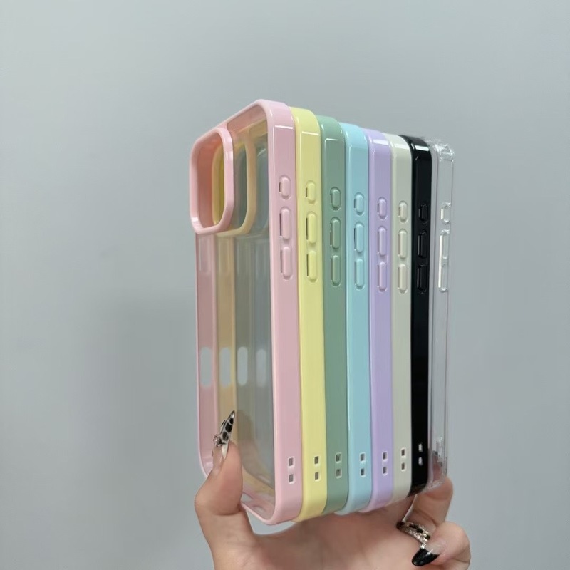 Apple 17 携帯電話ケース ins風 14 透明 13 黄ばまない 15promax ブラック iphone16 アクリル 12|undefined