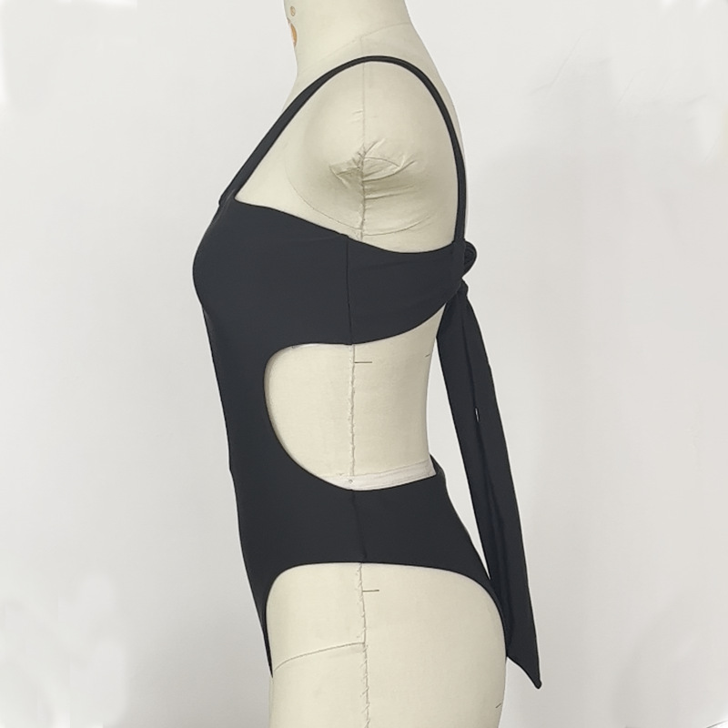 172g Weight Sleeveless Sleeve Length Polyester Fabric Type Short Top Length One-pieces Tops Type 1 Piece Quantity Swimming Occasion Halter Neck Neckline Slim Fit Type Solid Color Pattern Women's Gender Sexy, Solid Color Style Women's Sexy Solid Color Solid Color 1 Piece One Piece Swimwear 15
