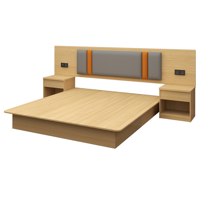Muebles de hotel habitación estándar conjunto completo de habitaciones residenciales de hotel apartamento cama queen habitación doble cama especial de hotel cama de hotel