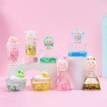 新款水漾漾乐园油滴盲盒创意油漏桌面摆饰卡通萌宠手办礼品批发