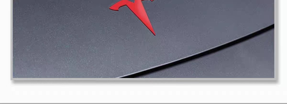 Suitable for Tesla Model3/Y car front and rear logo modification standard TESLA modification plastic car tail logo ABS