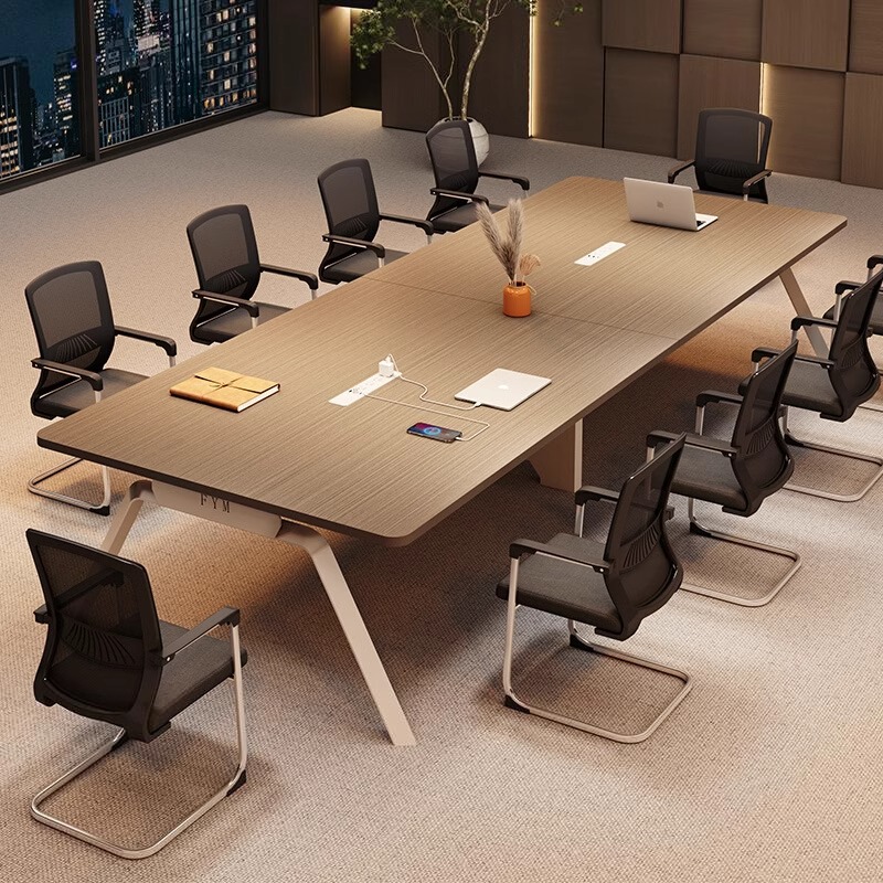 Conference Table Long Table Conference Room Office Desk and Chair Combination Simple Modern Business Negotiation Office Negotiation Meeting Table