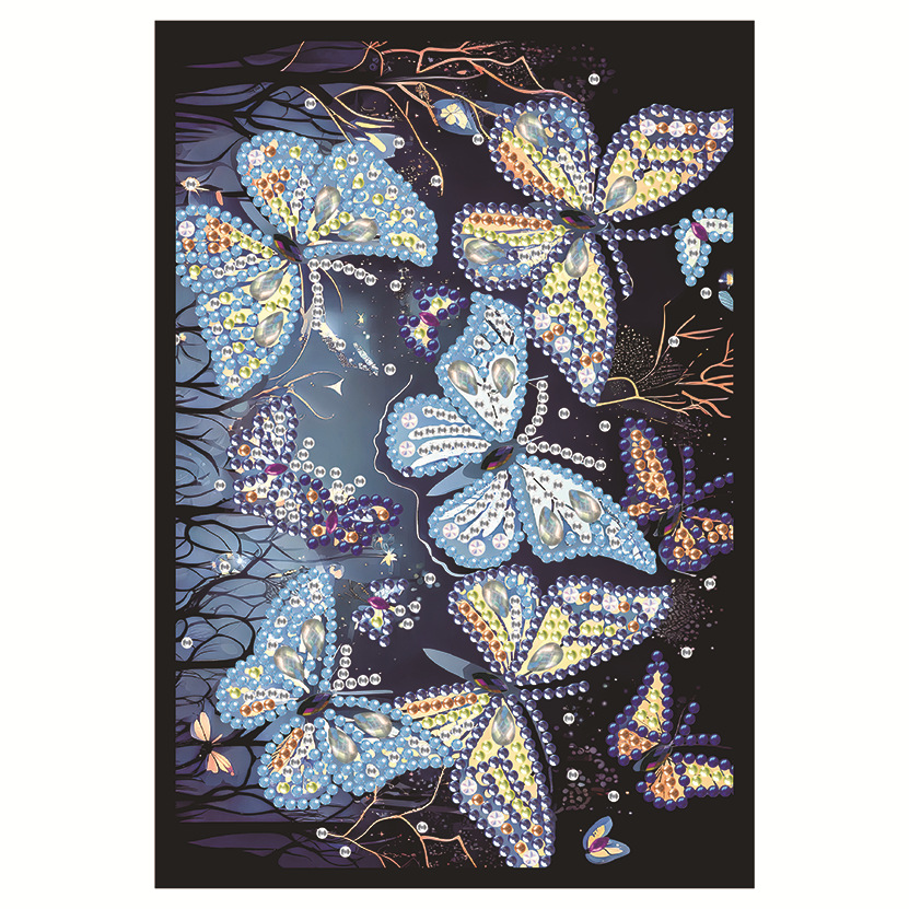 Transfronterizos nuevos dibujos de diamantes DIY hechos a mano unicornio dibujo de diamantes cuaderno dibujo de diamantes llenos de pintura de diamantes