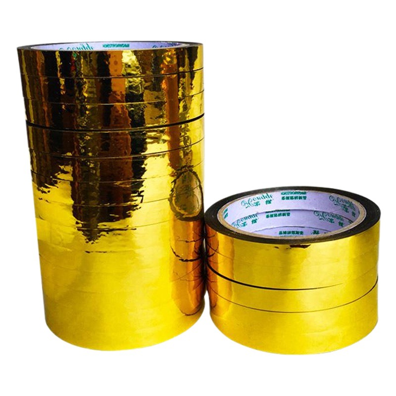 Flash láser cinta de Oro en segundos brillante hecho a mano DIY embalaje de regalo decorativo puede ser personalizado fabricante de cinta al por mayor