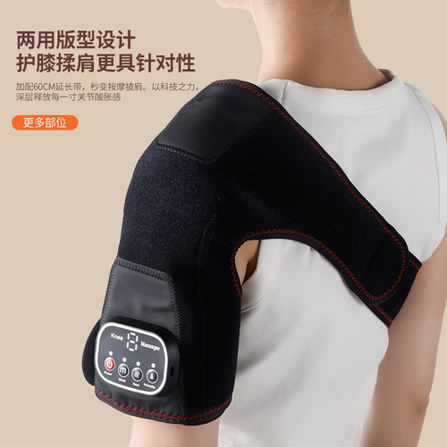 Electric Heating Knee Warmers Shoulder Support Heating Pad for Knee Massage, Suitable for Middle-Aged and Elderly with Cold Legs and Joint Airbag Pressure Therapy