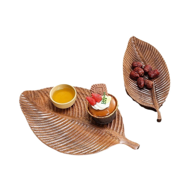 批发穆尼简约相思木实木托盘圆方形椭圆形甜品水果盘饰品|undefined