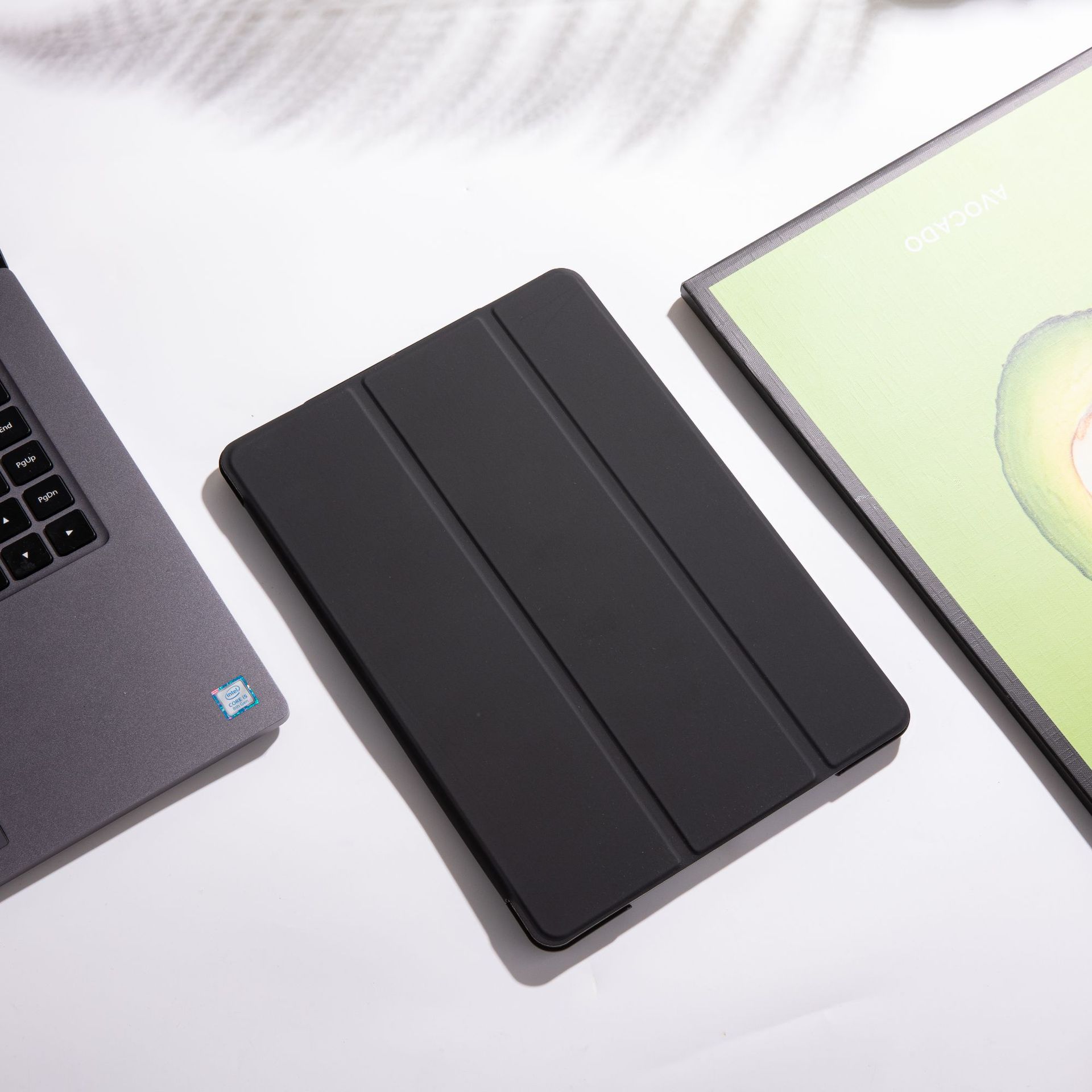 Caso protector aplicable ipad10.2 mini456 generación caso duro Pro12.9 pulgadas PC caso de cuero inteligente dormir tres veces