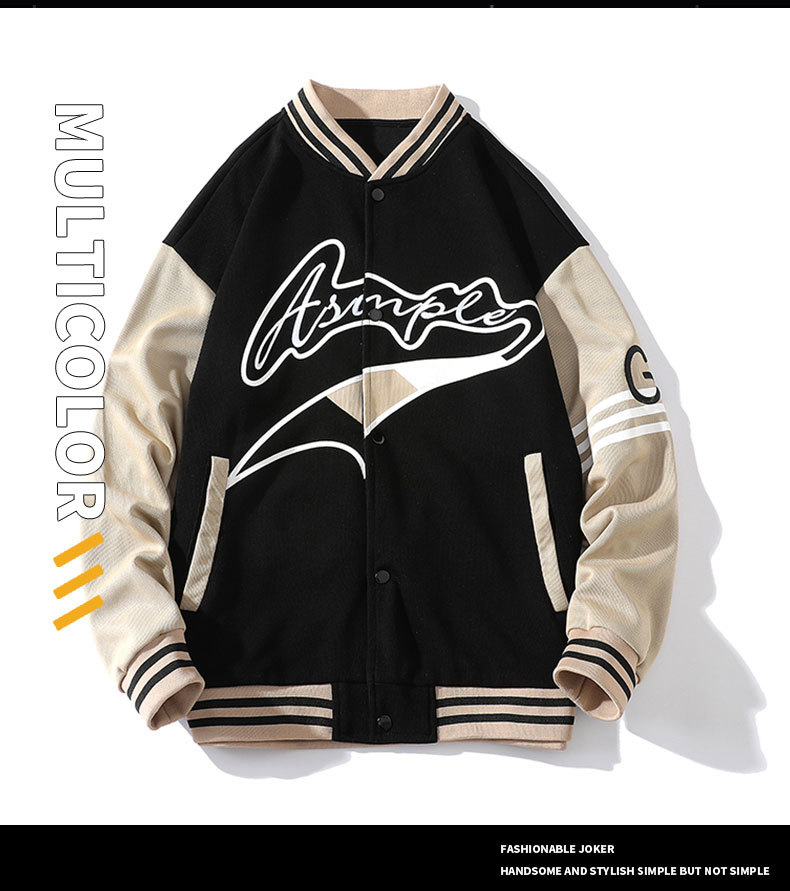 Men's Baseball Jacket Thickened Pilot Style For Spring Autumn_voghion.com