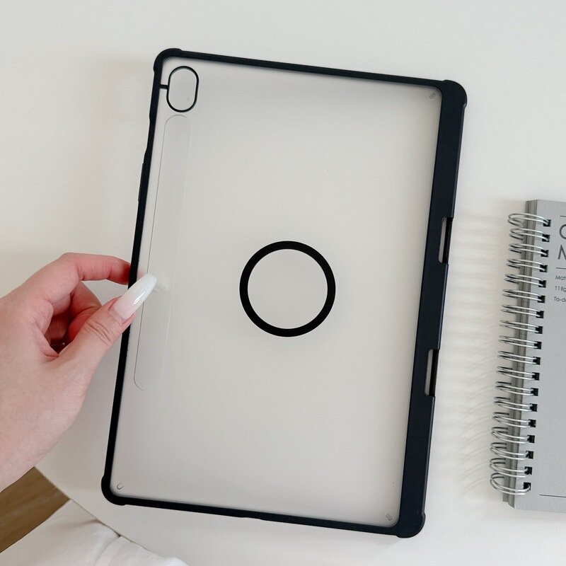 Suitable for Samsung S10+/S9+ Tablet Case S9/S9Fe Frosted Magnetic Stand S8+ Transparent A9+ Anti-Fall Back Case