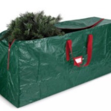节日装饰圣诞树收纳包PE淋膜防尘大体积便捷手提袋长条圣诞储物袋
