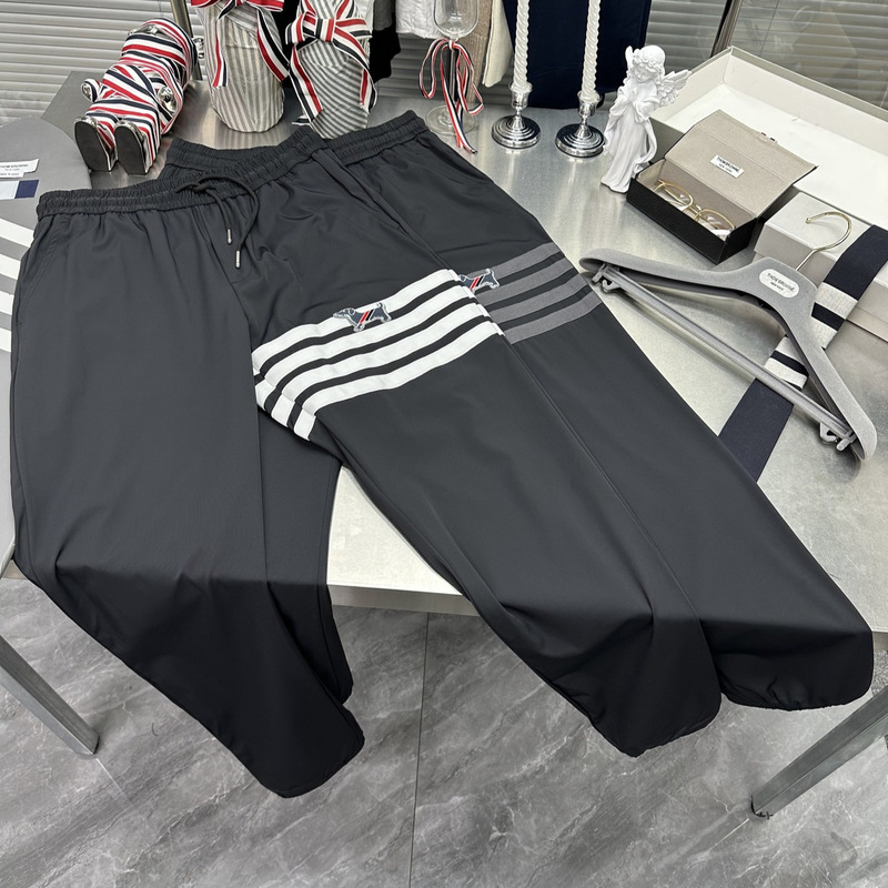 Tb Men's New Style High-End Casual Versatile Striped Four-Bar Jogger Pants Unisex