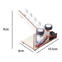 Elementary School Handmade Assembly Automatic Ball-Shooting Machine Science Project DIY Educational Science Experiment Equipment Brain-Teasing Children's Toy