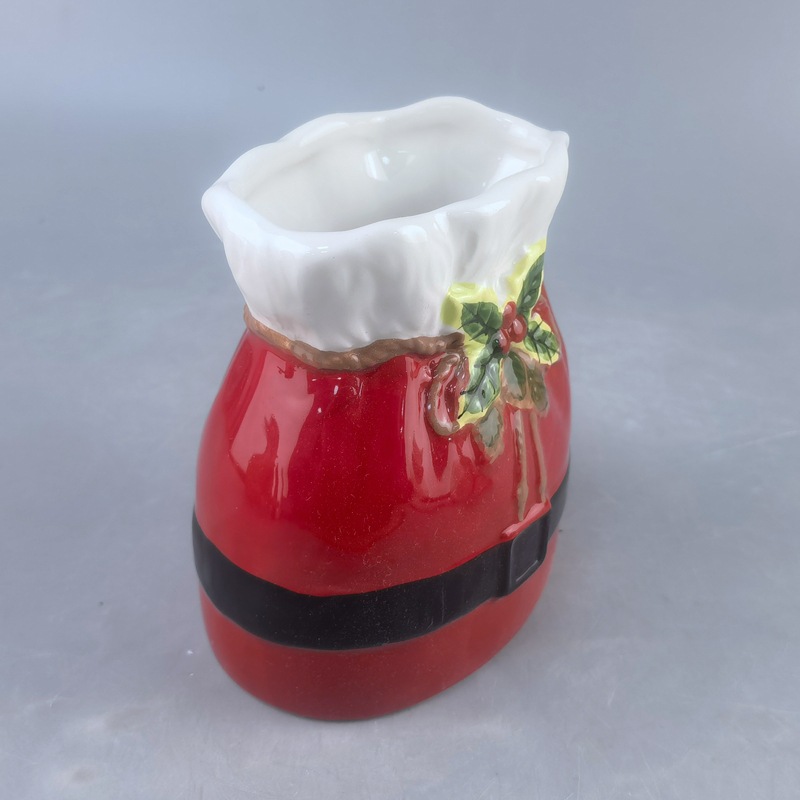 Bolsa de regalo de cerámica de Navidad europea Santa Claus bolsa de almacenamiento modelado regalo de palillos transfronterizos marco de cilindro personalizado