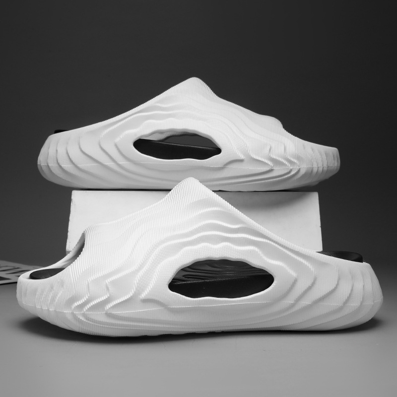 Zapatillas verano para hombre nuevo estilo casual tendencia sandalias a juego de color fondo grueso antideslizante resistente al desgaste playa EVA chanclas