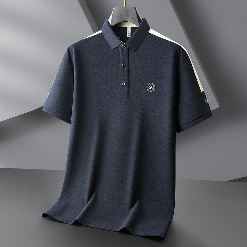 Fat Brother 2025 Golf Short-sleeved Polo Shirt Men's Plus plus size Cotton Summer Clothing Fat Men's Fashion Casual