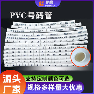 Manufacturer Supplies Wire Components Pvc Number Tube, Cable Identification Tube, Silk Screen Mark Number Tube, Insulation and Flame Retardant