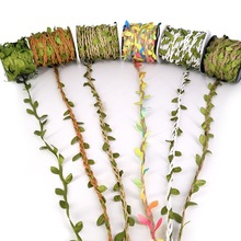 藤条绳子手工diy材料树叶彩色麻绳手工编织创意挂饰森系装饰墙