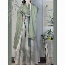 泽芷原创汉服女南北朝大袖儒一片式齐腰破裙显瘦春秋季