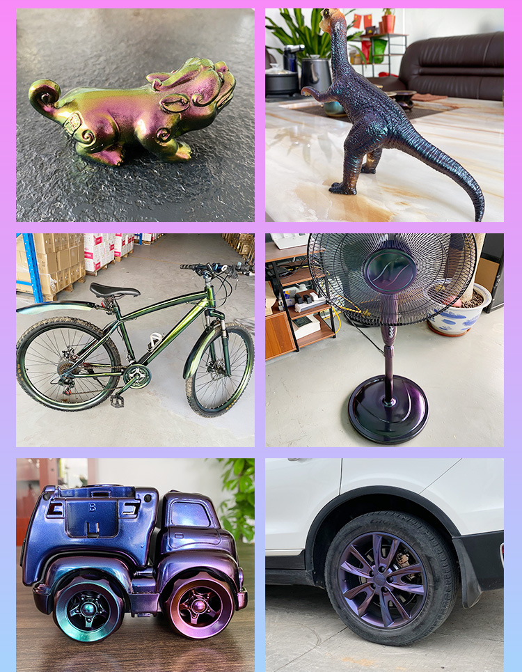 Chameleon Self-Painting Car Wheel Hub Color Change Electric Motorcycle Bicycle Spray Paint Laser Colorful Fantasy Paint